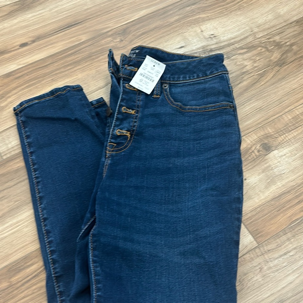 J Crew button fly jeans High Rise Curvy